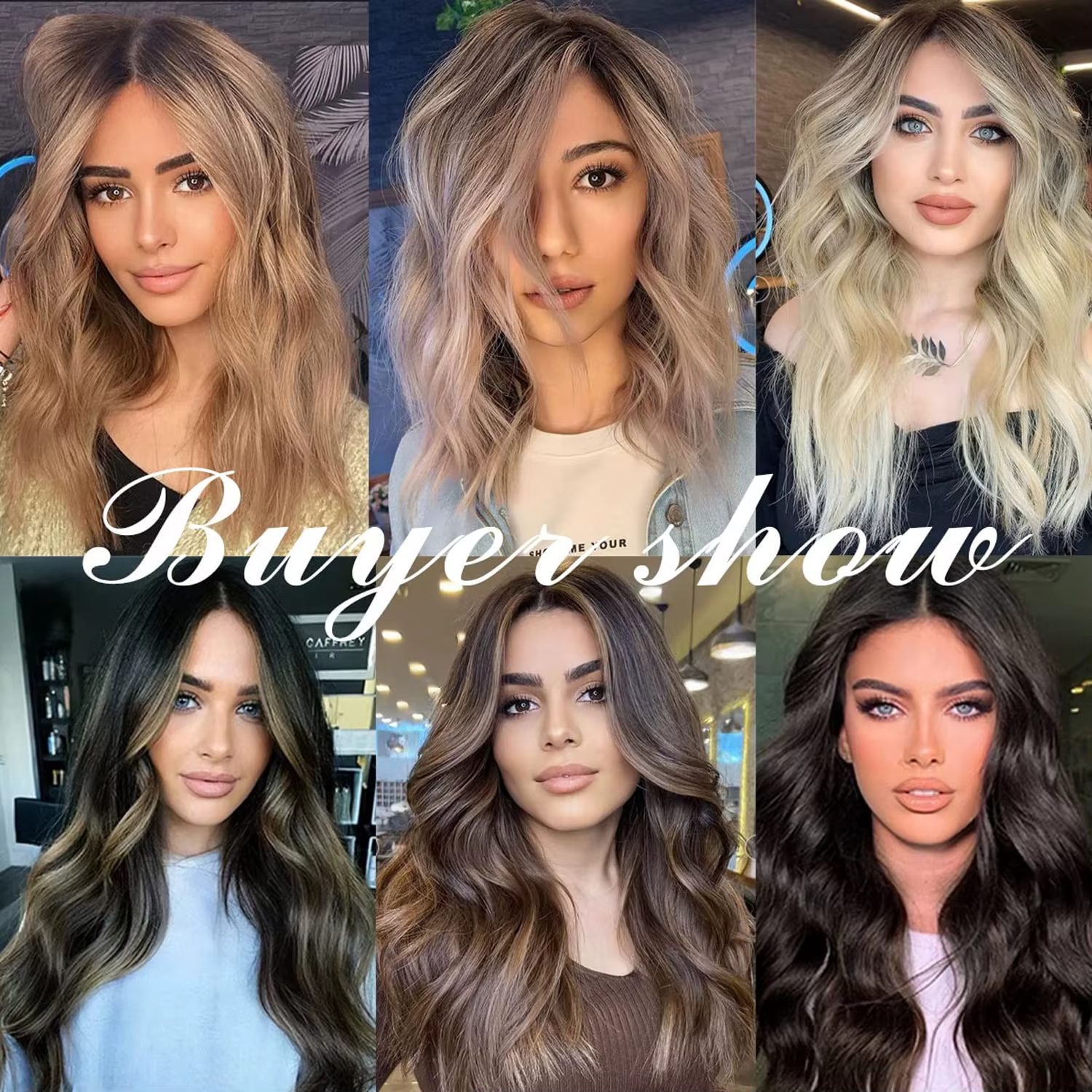 Extensions capillaires synthétiques à clips, 7 pièces, tête complète de 22 pouces, longues, bouclées