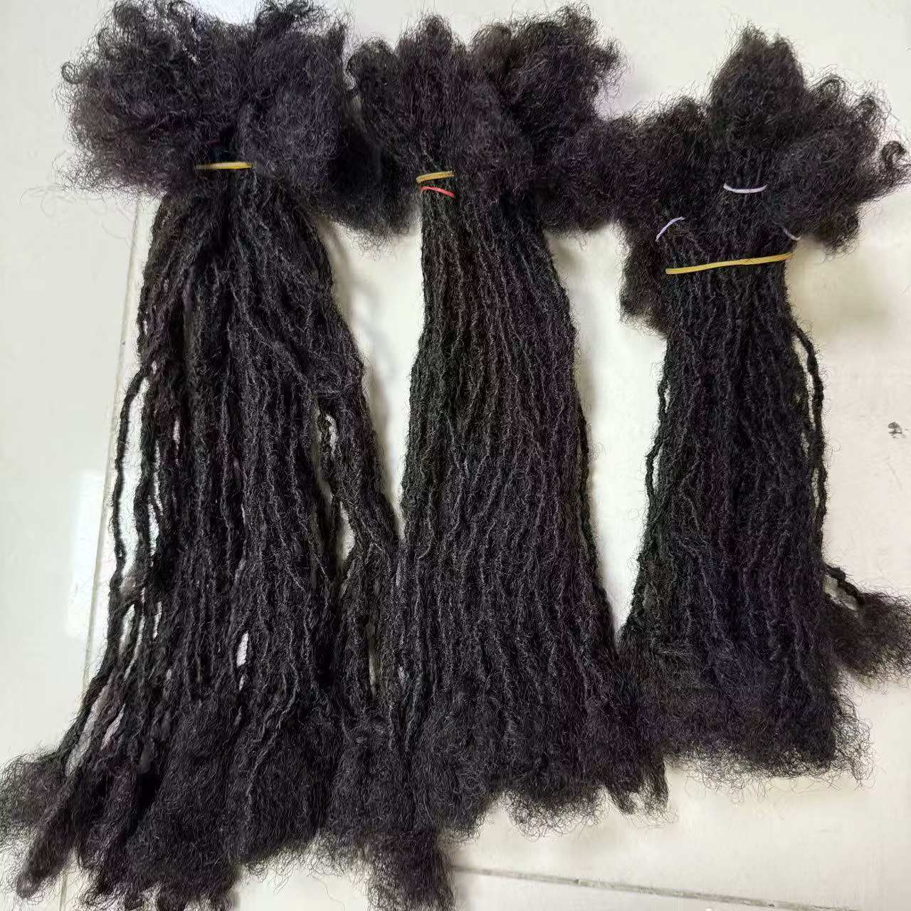 Extensions de micro-locks permanentes Sisterlocks entrelacées faites à la main de 2 mm en cheveux hu