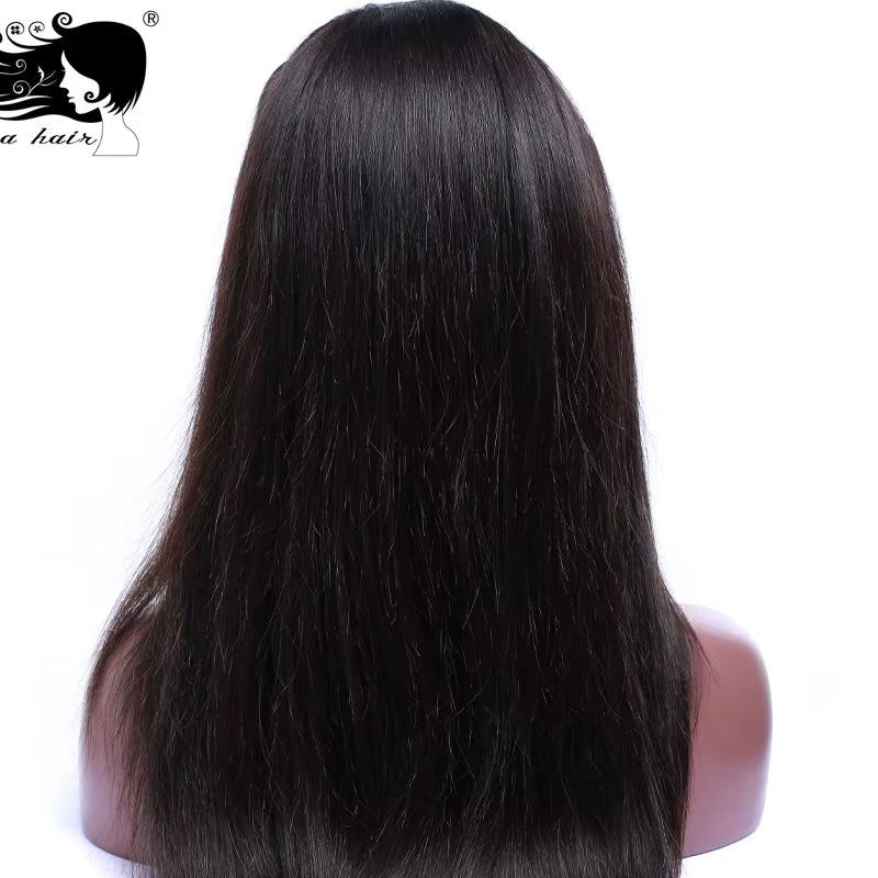 Cheveux humains vierges brésiliens lisses, 4 lots, couleur naturelle, 16-26 pouces, extensions de ch