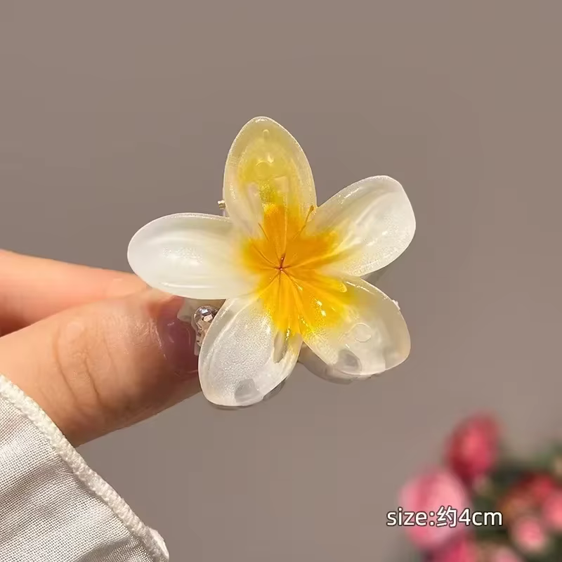 Pinces à cheveux hawaïennes dégradées, griffes à fleurs, grande taille, mode, épingle à cheveux pour