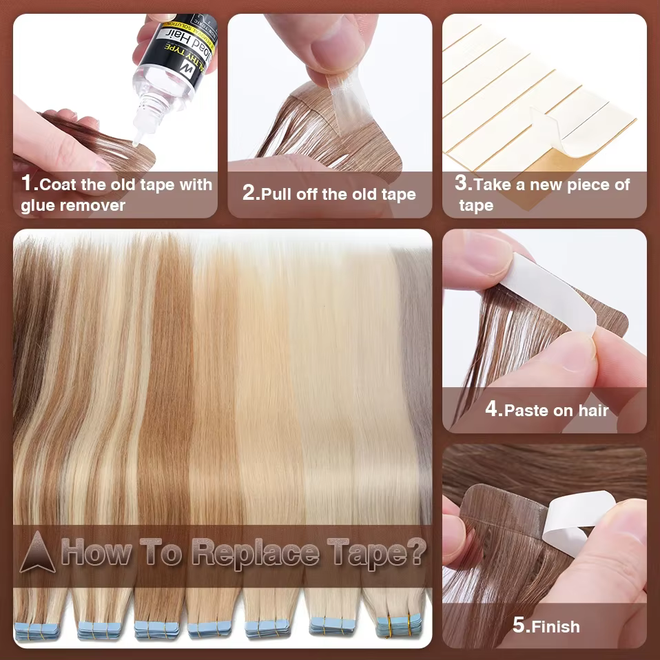 S-noilite 20 pièces bande dans les Extensions de cheveux cheveux humains 2.5g méga cheveux raides ch