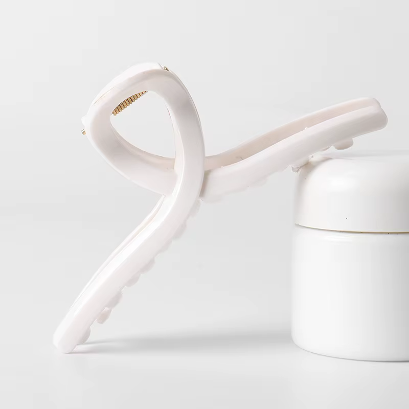 Pince à cheveux en silicone souple, type requin, avec protection anti-choc et maintien durable, idéa
