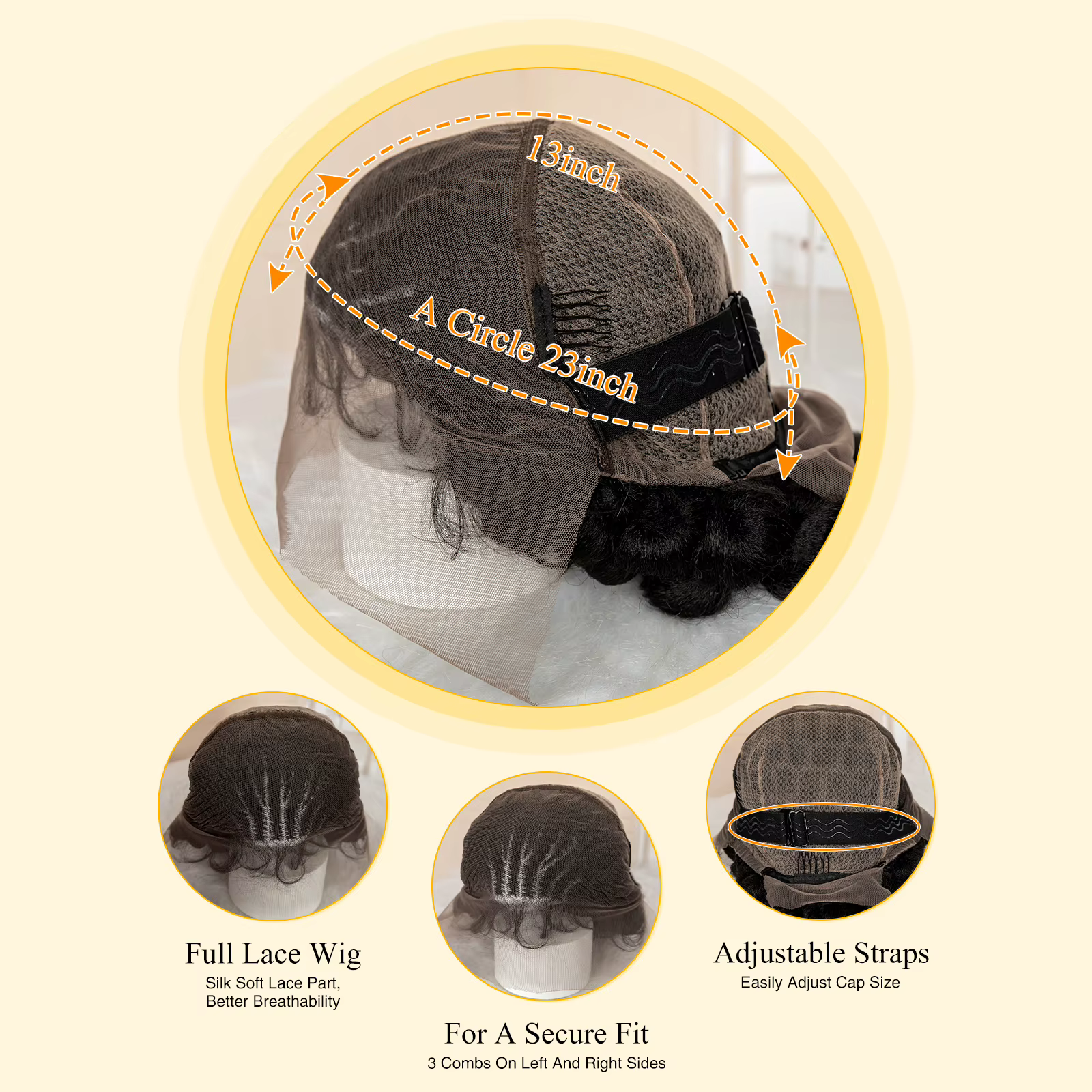 Perruque synthétique tressée Bantu faite à la main, cheveux africains pour femmes noires, courte et