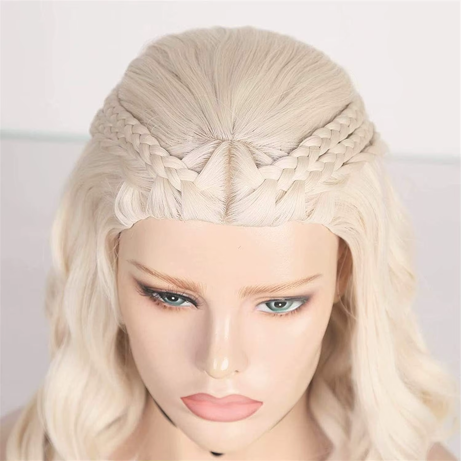 AIMEYA – perruque Lace Front Wig synthétique pour femmes, perruque daeriys Cersei Cosplay, perruques