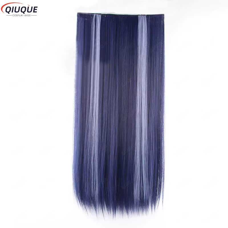 Game Impact planchers amouche Cosplay Perruque, Perruques Synthétiques, Bonnet, Bleu, Violet, Noir, 