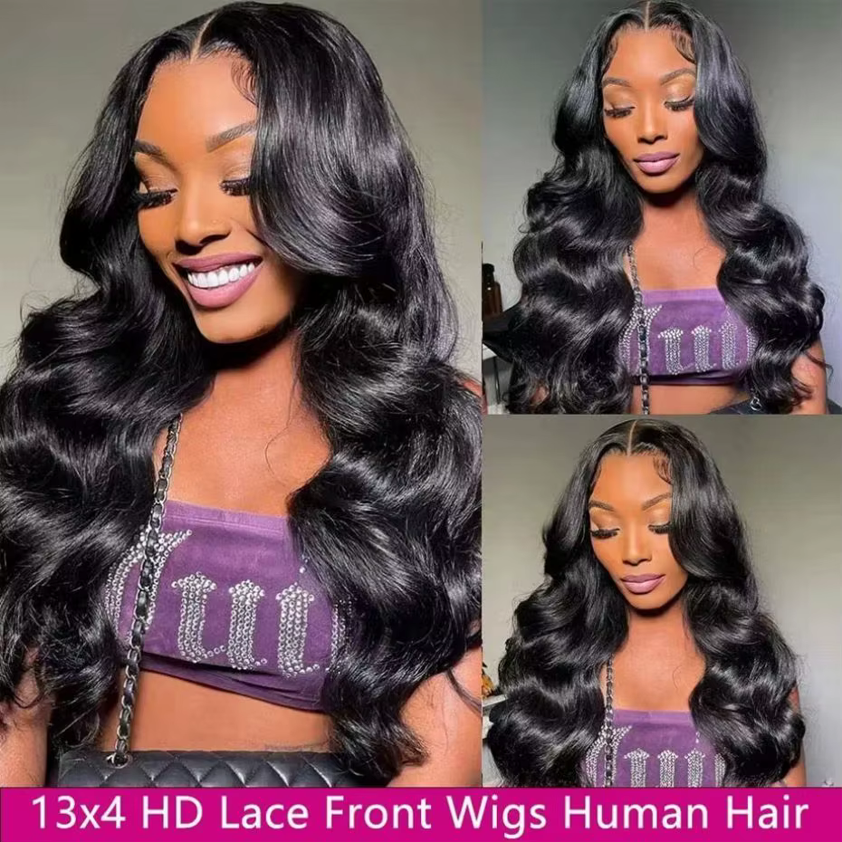 Perruque Full Lace Wig Body Wave brésilienne Remy, perruque Lace Closure Wig, pre-plucked, 30 32 pou