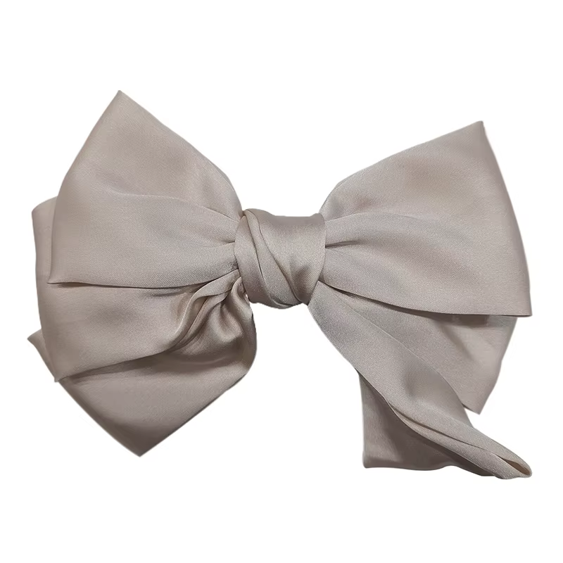 Pince à cheveux en ruban avec nœud élégant, Simple, solide, en Satin, épingle à cheveux, bandeau rét