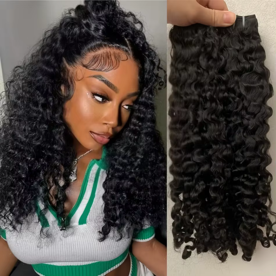 Extensions de cheveux bouclés vierges bruts birmans 12A de 32 pouces, non traités, pour tissage, ond