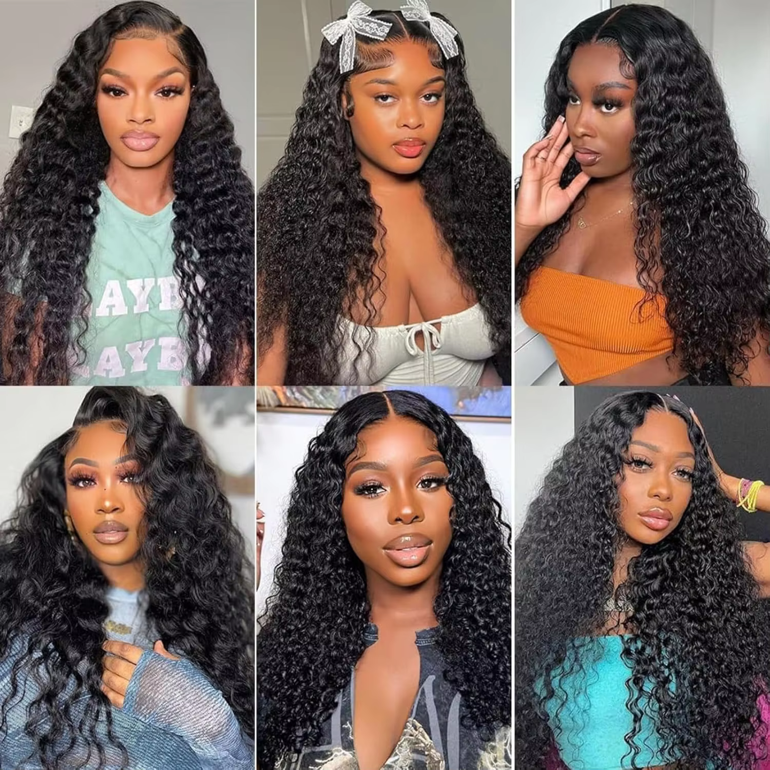 Extensions de Cheveux Humains Brésiliens Remy Longs, Couleur Naturelle, Bundles Profonds, 1/3/4 Pièc