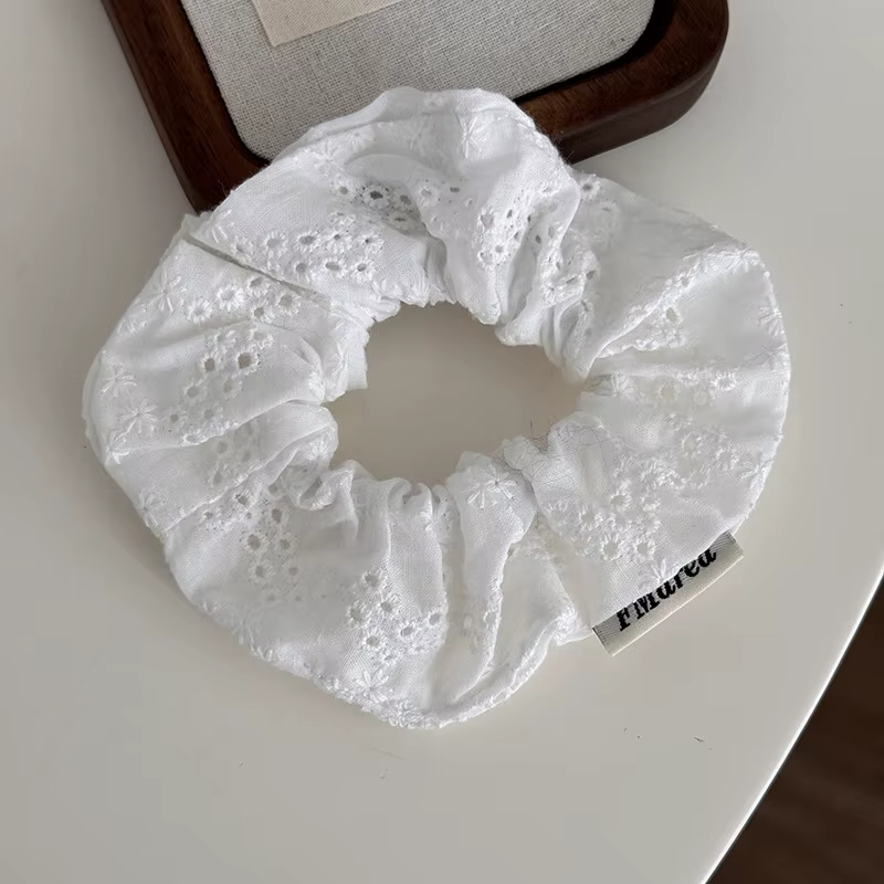 Chouchous en dentelle surdimensionnés pour femmes, bandes élastiques pour cheveux, porte-queue de ch
