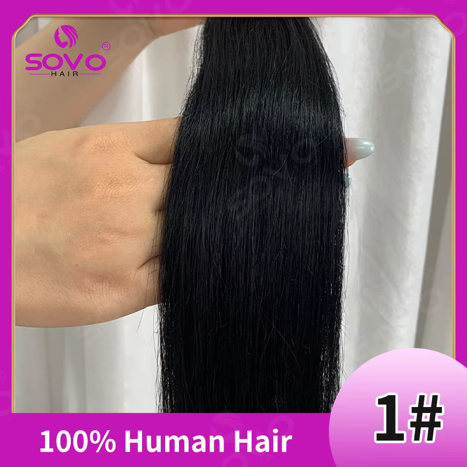 Extensions de cheveux Halo de 14 à 28 pouces, 100 % cheveux humains Remy véritables, avec fil invisi