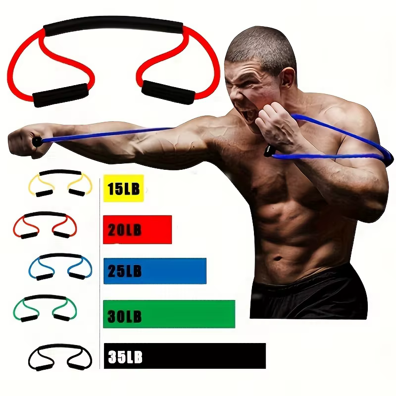 Ceinture de tension de boxe en forme de 8, adaptée à la bande de résistance en caoutchouc, salle de 