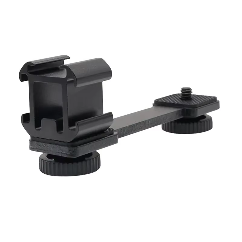 Barre d'extension pour griffe porte-accessoire et support flash pour appareils photo reflex numériqu