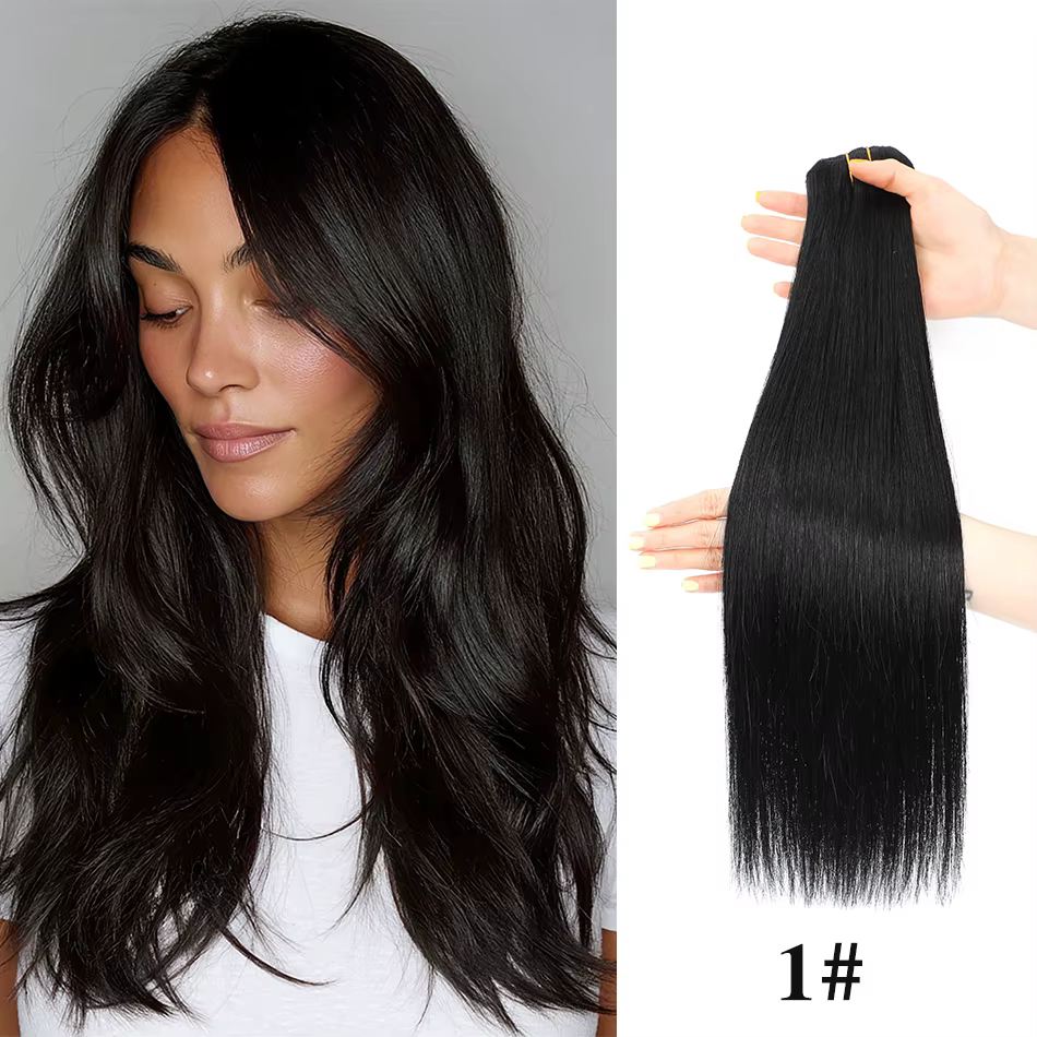Extensions de cheveux à clipser 85-120g, 100% cheveux humains vierges Remy, 7 pièces, cheveux brésil