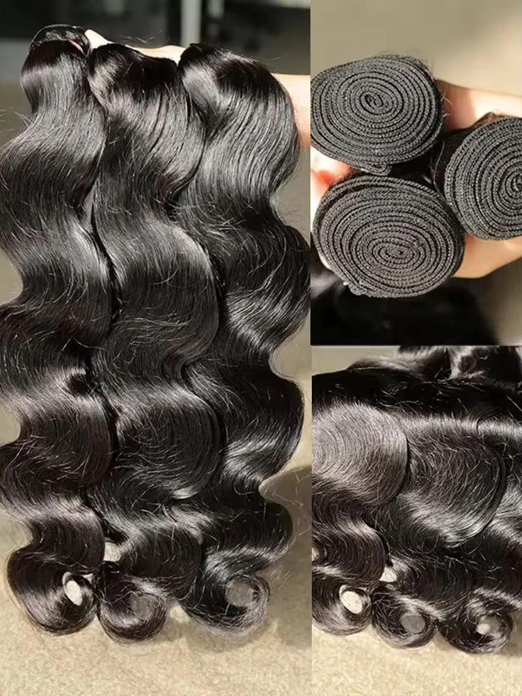 Extensions de cheveux humains ondulés, lots de mèches bouclées, tissages de cheveux brésiliens, lots