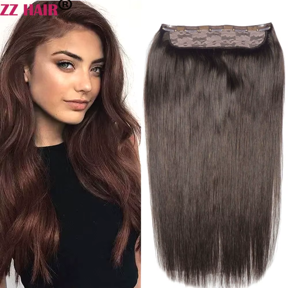 ZZHAIR-Extensions de Cheveux 100% Brésiliens Naturels Remy, Lisses, 16 à 24 Pouces, 140g, 1 Pièce pa