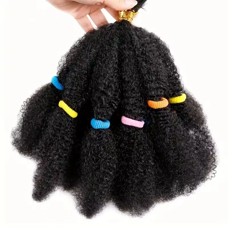 Extensions de tresses bouclées Afro Kinky Wave, cheveux synthétiques, 12 pouces/brins, tresses boucl