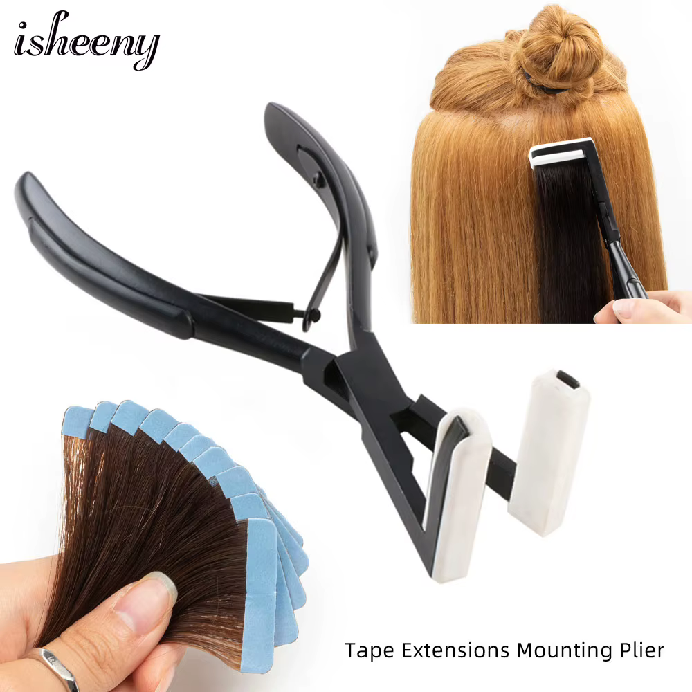 Isheeny – dissolvant de colle pour cheveux, avec Extensions de bande professionnelle, pince à pressi