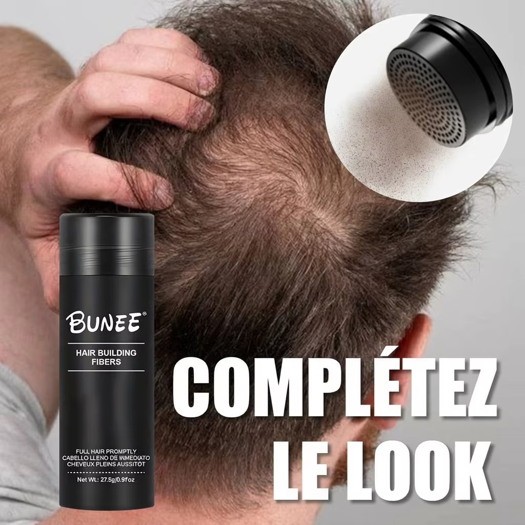 BUNEE Fiber capillaire 27,5 g – Application en 5 secondes, volume et épaisseur instantanés, couvertu