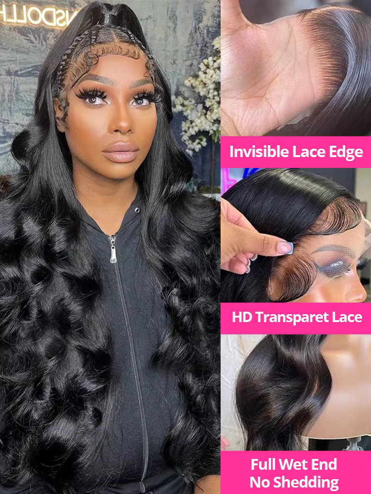 250% Perruque Raw Hair Sans Colle Perruque 13x6 Transparent Lace Cheveux Humain Naturel 100% 13x4 13