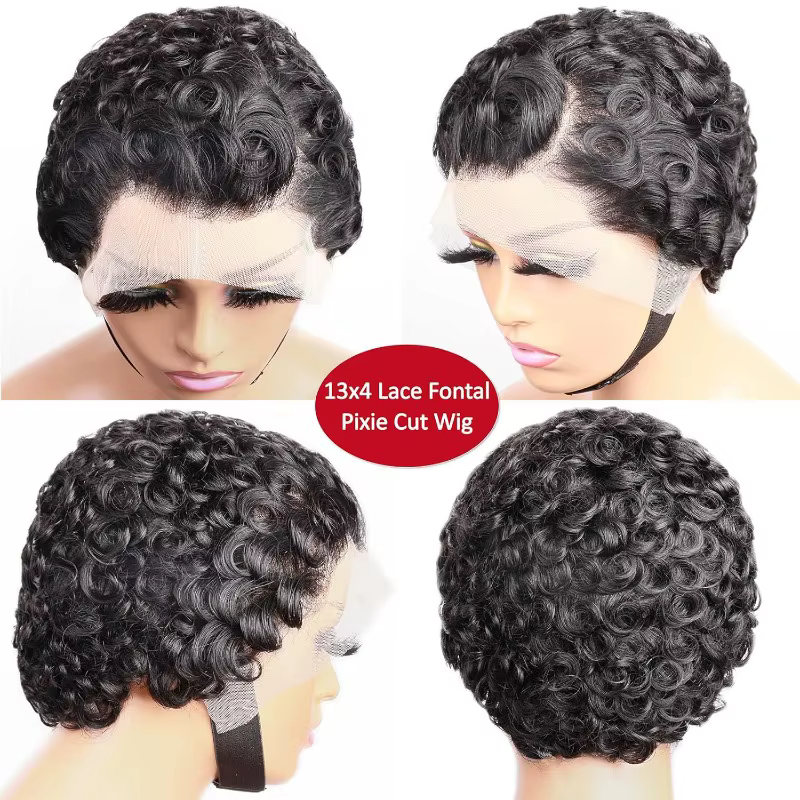 Perruques Lace Frontal Wig Remy brésiliennes sans colle, cheveux naturels, couleur naturelle, 13x4, 