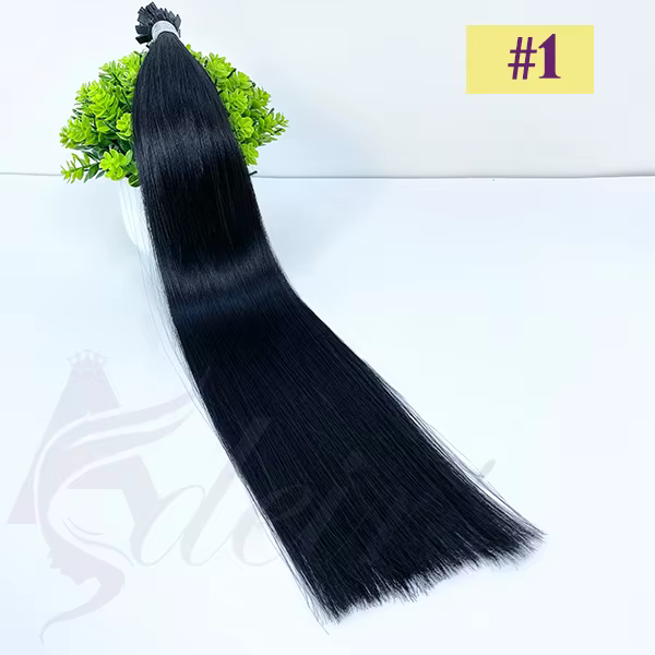 ADEIRS-Extensions de Cheveux Lisses à Pointe Plate, Vrais Cheveux Humains Naturels, Extensions Capsu