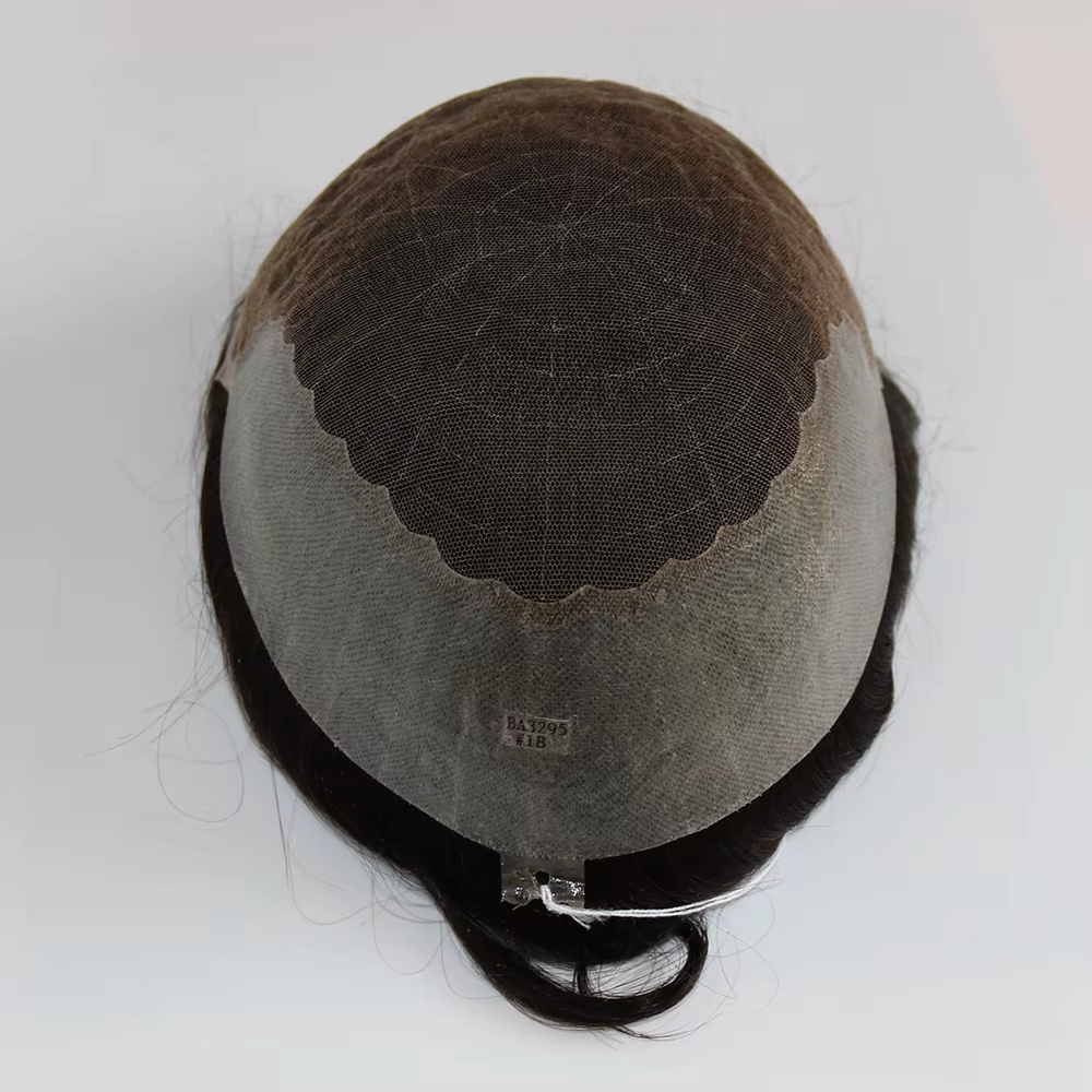 Perruque Lace Front Q6 respirante avec nœuds décolorés, naissance des cheveux naturelle, toupet pour