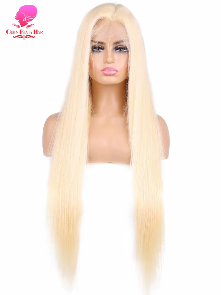 13x6 360 perruque de dentelle cheveux humains pré plumés 613 Blonde couleur dentelle avant perruques