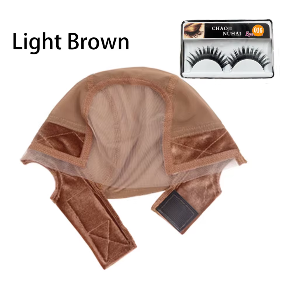 Bonnet de perruque antidérapant pour femmes et faux cils, bonnet de poignée de perruque avant en den