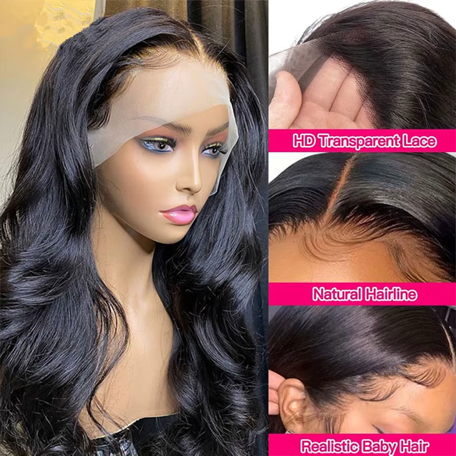 Perruque Lace Front Wig Body Wave brésilienne Remy, cheveux naturels, bling hair, 13x4, 13x6, 100% d