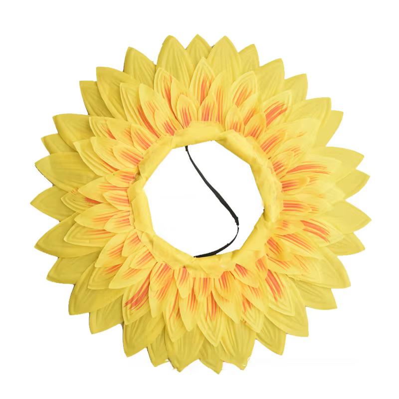Couvre-chef tournesol, accessoires de spectacle sur scène amusants pour jeux de Festival de danse, C