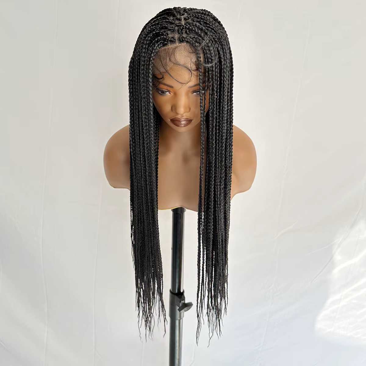 Perruque tressée en cheveux synthétiques, 30 pouces de long, pour femmes, tresses de haute qualité n