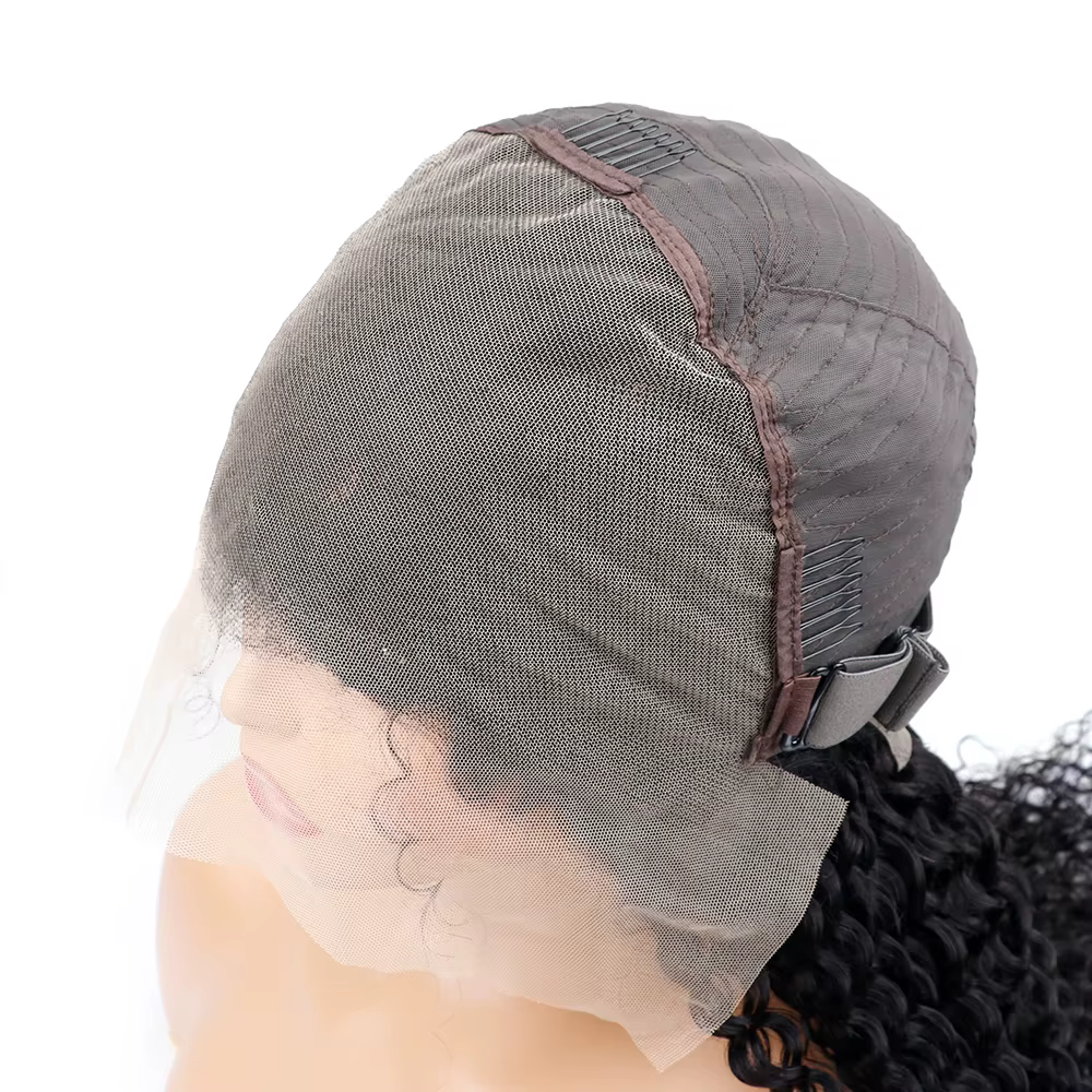 Perruque Lace Frontal Wig naturelle ondulée, couleur naturelle, 46 pouces, 13x6 HD, naissance des ch