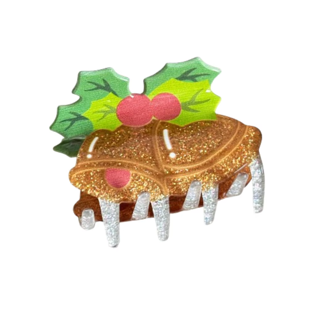 Pince à cheveux en acrylique pour fille, pince à cheveux en forme de requin, père noël, maison de ne