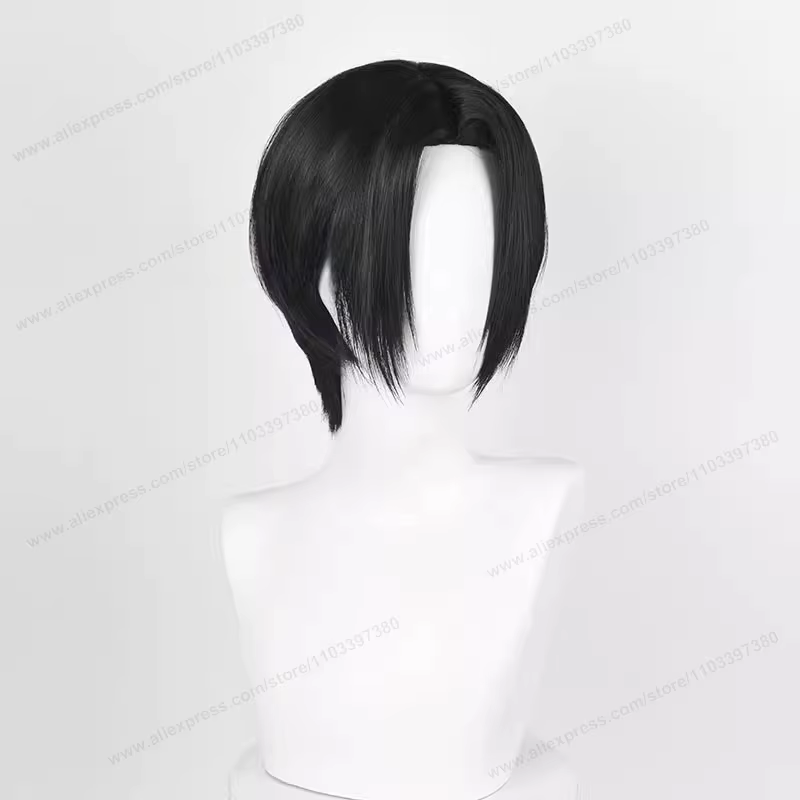 Perruque de cosplay Anime Oosaki Nana, 28 cm, cheveux noirs courts, résistants à la chaleur, synthét