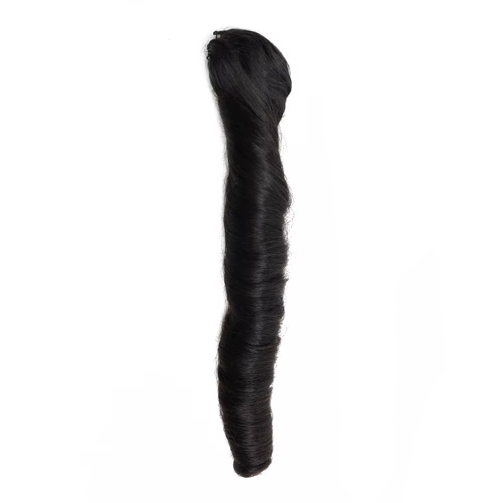 Extensions de cheveux 100% naturels à crocheter, boucles françaises, cheveux en vrac pour tressage,