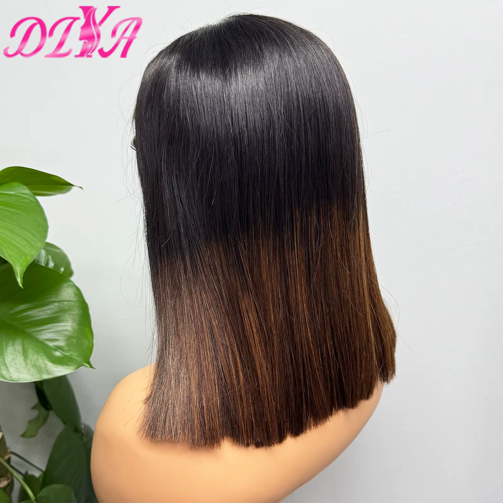 Perruque Bob Lace Closure Wig naturelle, cheveux humains vietnamiens, Double densité, Double os tiré