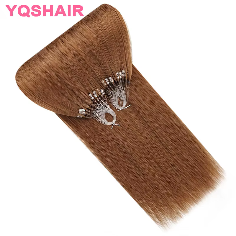Extensions de cheveux pré-collées Micro Loop, 100% cheveux humains vierges Remy naturels, extensions