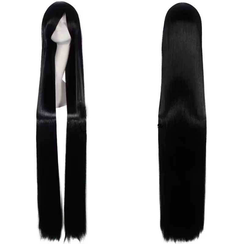 Perruque synthétique longue et lisse pour femmes, perruque universelle de Cosplay de dessin animé, p