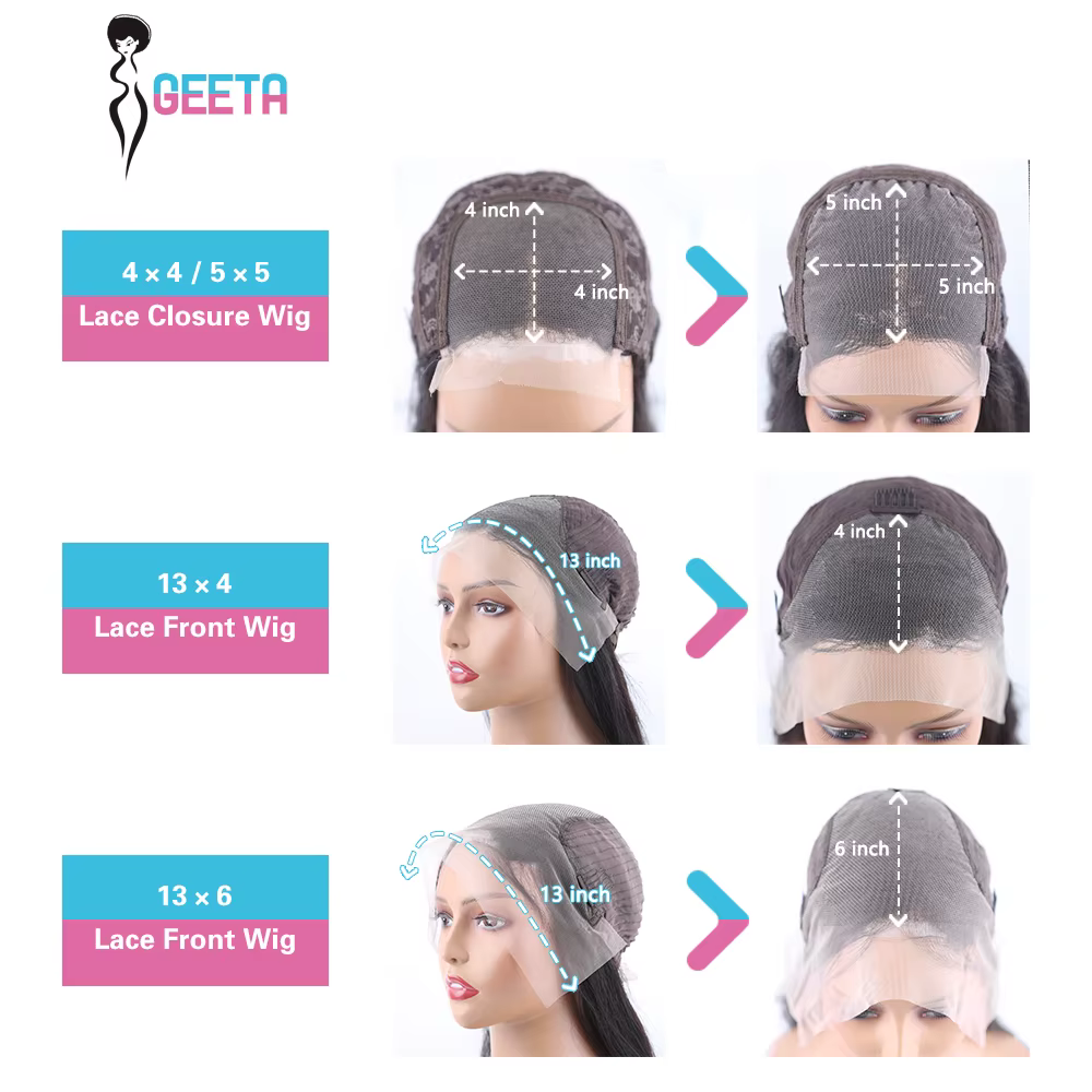 Geeta perruques bouclées rebondissantes 100% cheveux humains 13x4 13x6 perruque avant en dentelle tr