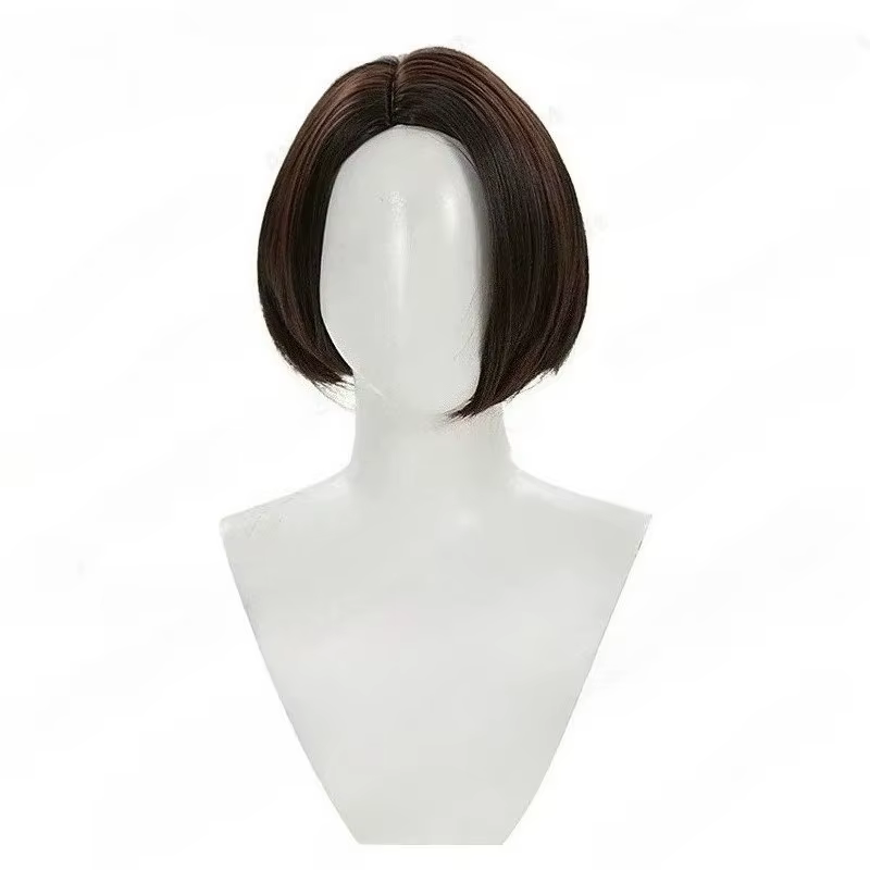 Perruque synthétique pour femmes, accessoires pour cheveux, Halloween, carnaval, jeu Jill Valentine 