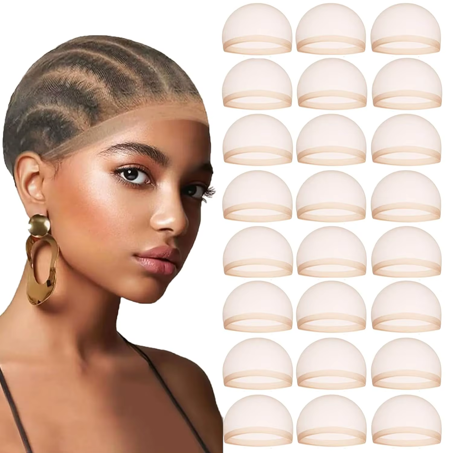 Bonnet de perruque HD pour femmes, bonnet de bas extensible Ultra-fin Invisible pour perruques Lace 