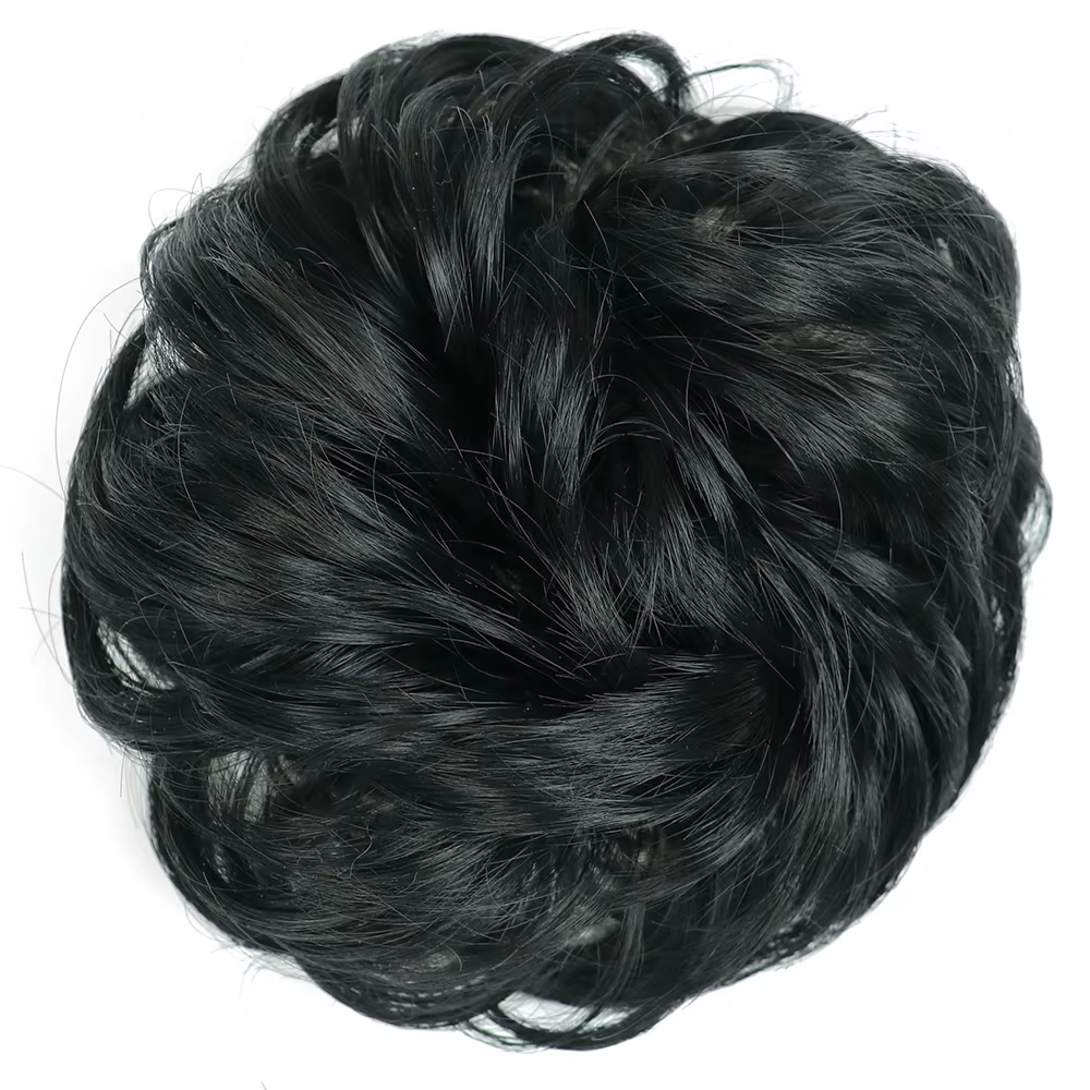Extensions de chignon synthétique pour femmes, postiches chouchous, postiches élastiques bouclées dé