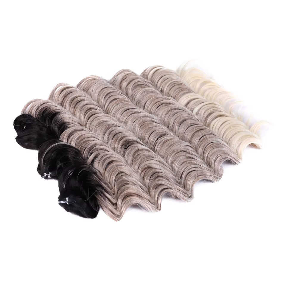 FREEDOM cheveux synthétiques ondulés profond torsion Crochet cheveux 24 pouces/60 cm Ombre brun blon