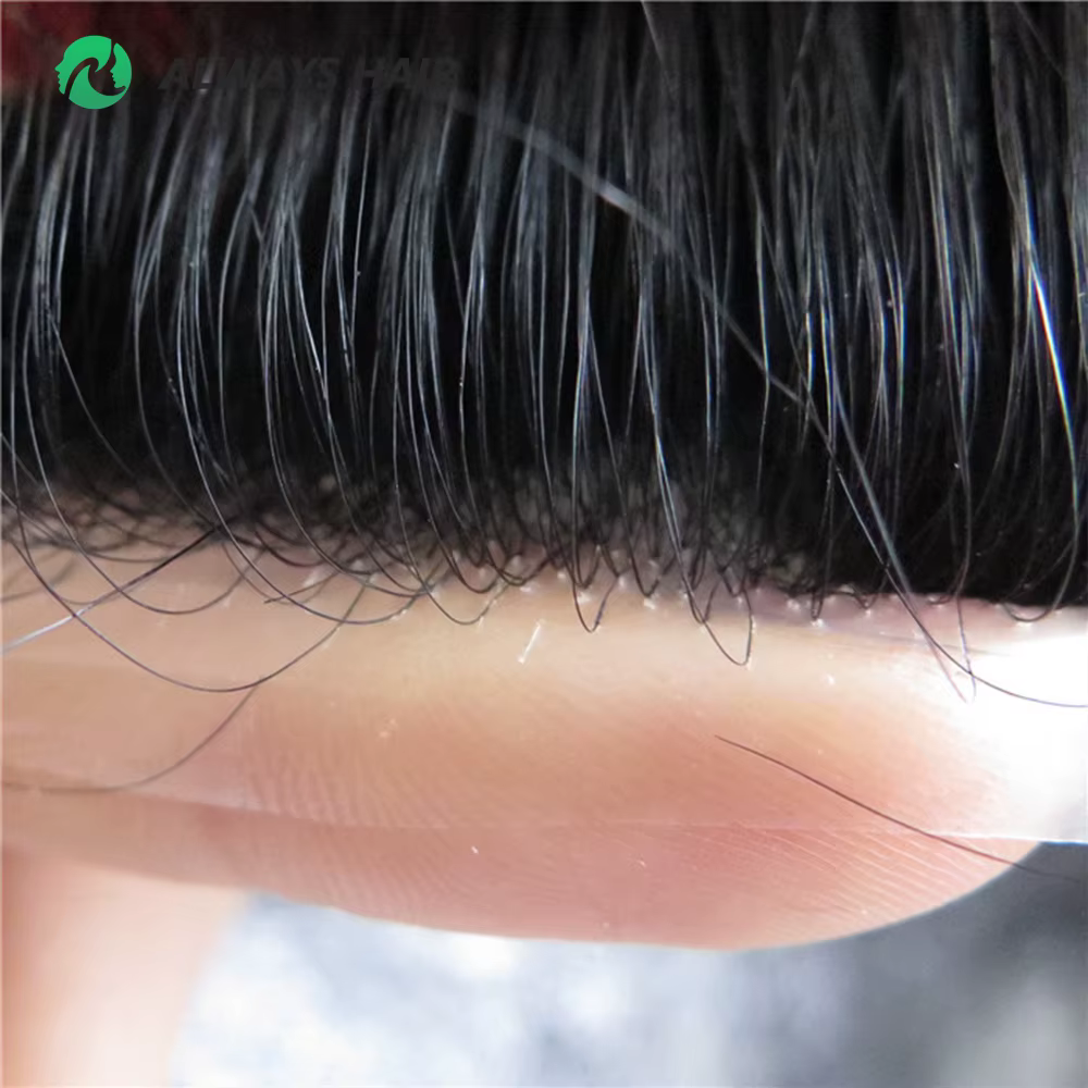 OS21-perruque pour homme, postiche en boucle en V, système de remplacement de cheveux, peau Super fi