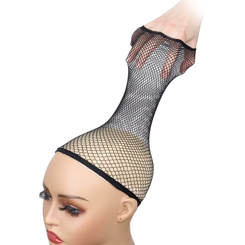 Filets à cheveux bonne qualité maille tissage noir perruque filet à cheveux faisant des casquettes t