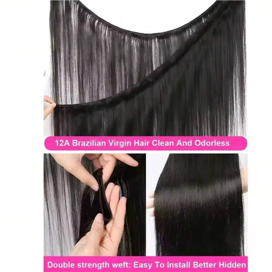 Lot de Cheveux Humains Vietnamiens Double Trame, Lisses Comme des Baguettes, 32 34 36 38 Pouces, Che