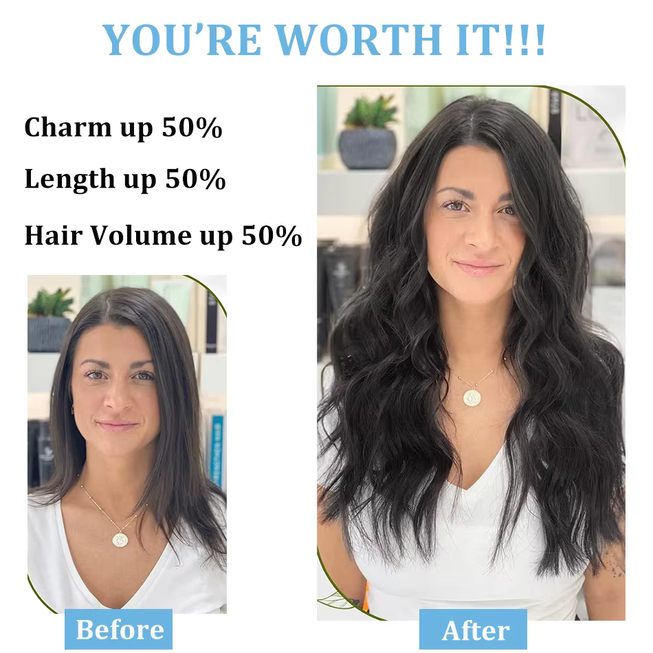 Extensions de cheveux à clipser