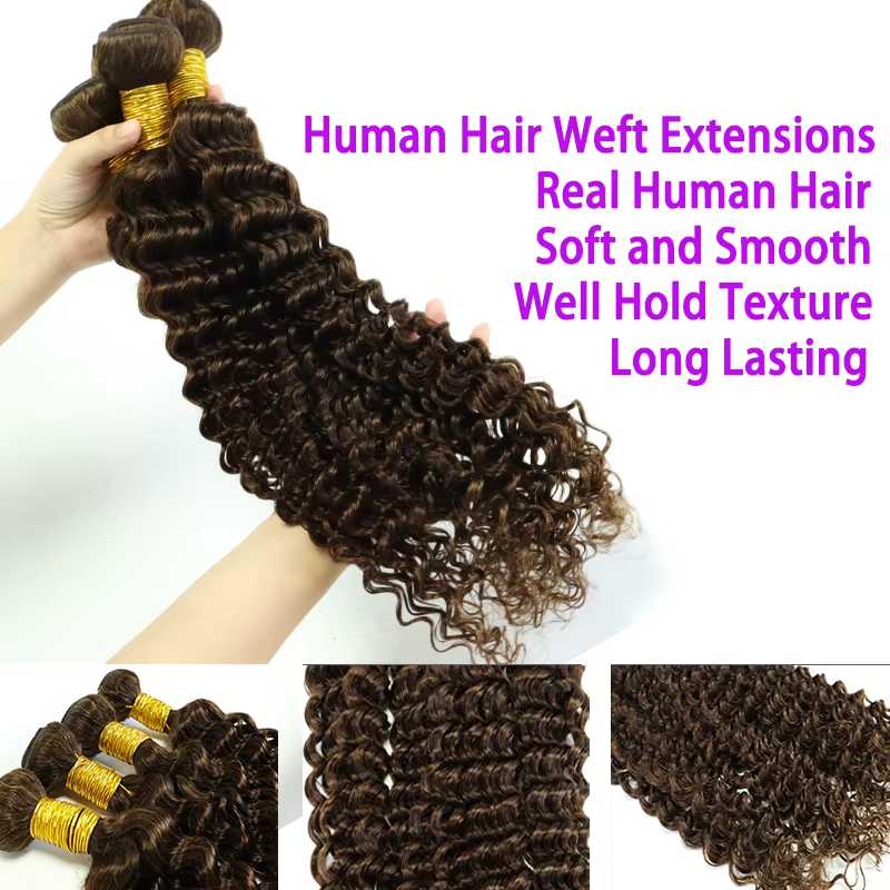 Extensions de cheveux humains Deep Wave
