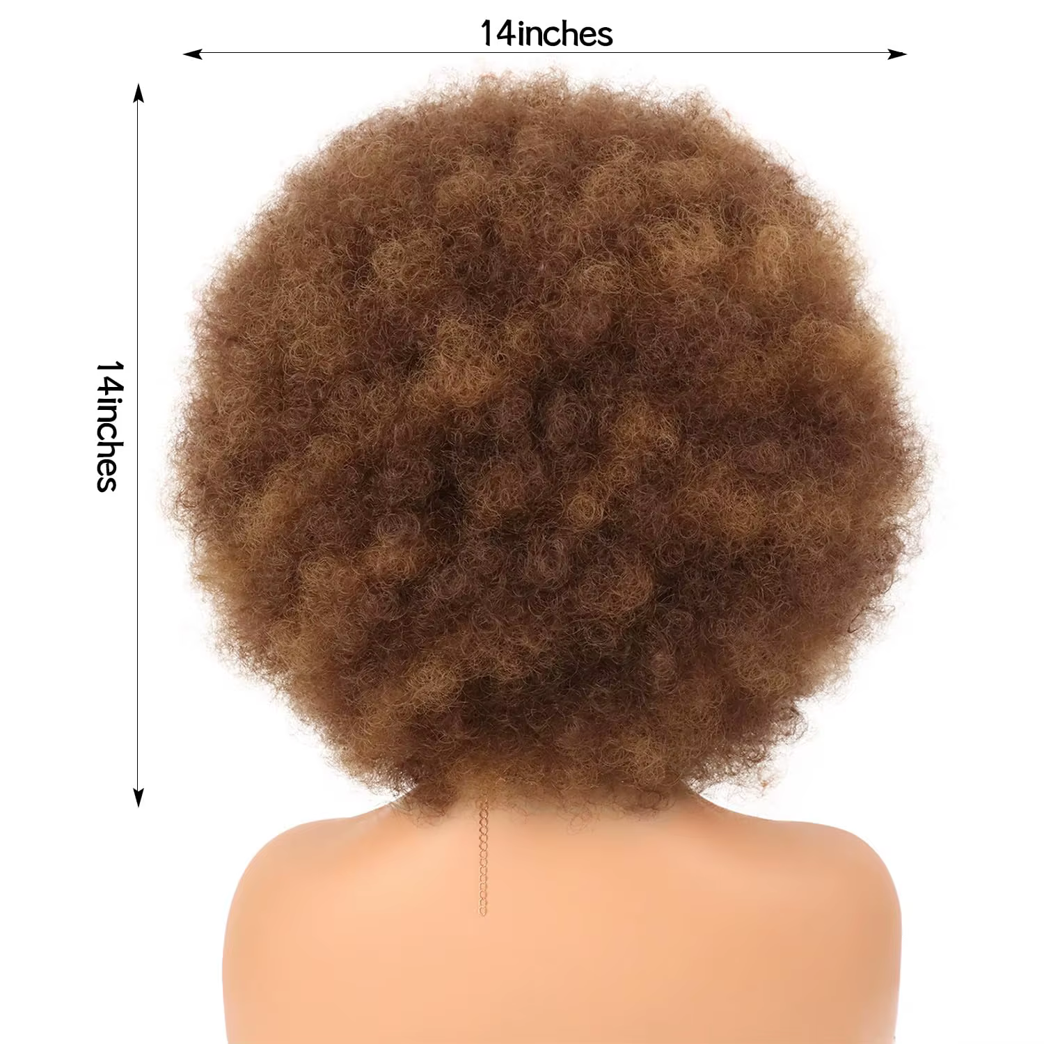 Perruque Afro bouclée blonde pour femmes noires
